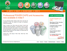 Tablet Screenshot of pokerchipsindia.com